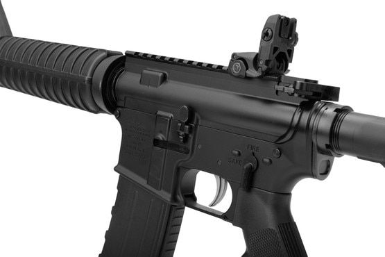 Anderson Manufacturing AM-15 A4 5.56 NATO Pistol has an open trigger guard